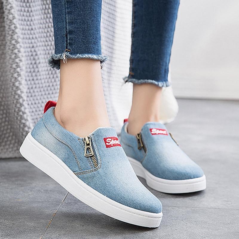 Tênis Casual Slip Denim - Magia de Ofertas