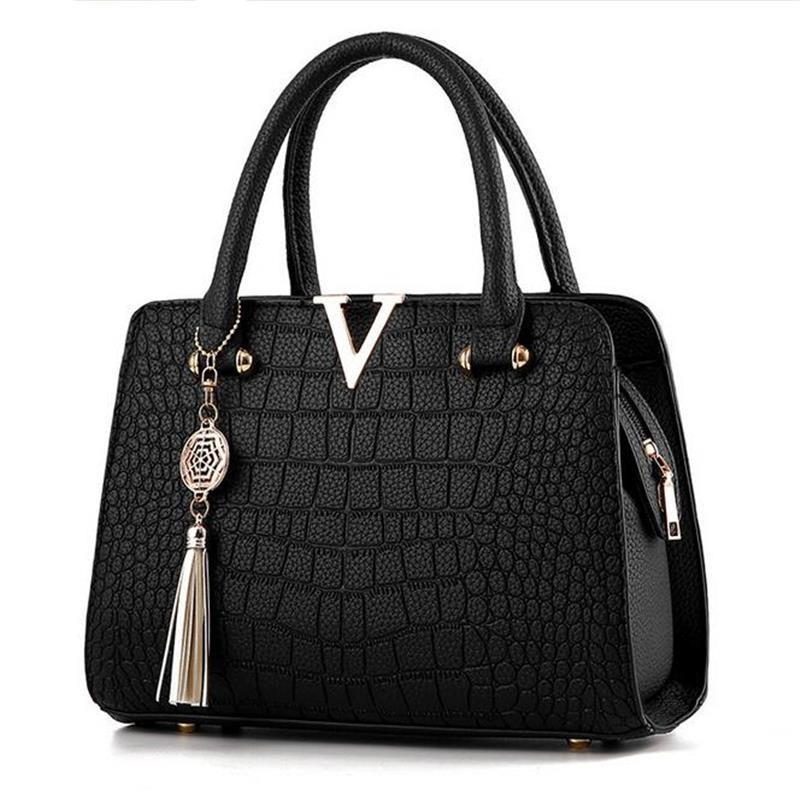 Bolsa de Couro Crocodile - Frete Gratis - Magia de Ofertas