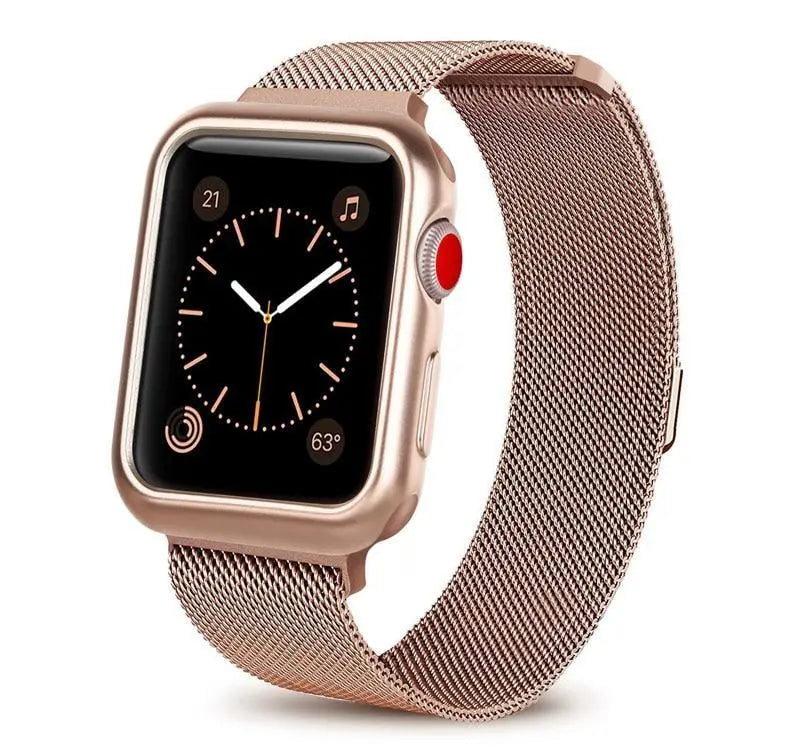 Pulseira com Case Milanese para Apple Watch 38/42mm - Magia de Ofertas