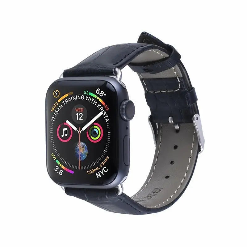 Pulseira de Couro para Apple Watch 38/40/42/44mm - Magia de Ofertas