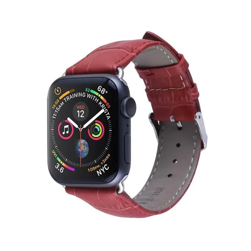 Pulseira de Couro para Apple Watch 38/40/42/44mm - Magia de Ofertas