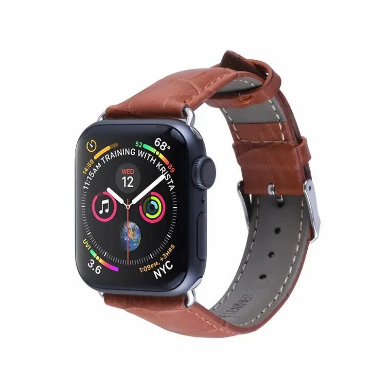 Pulseira de Couro para Apple Watch 38/40/42/44mm - Magia de Ofertas