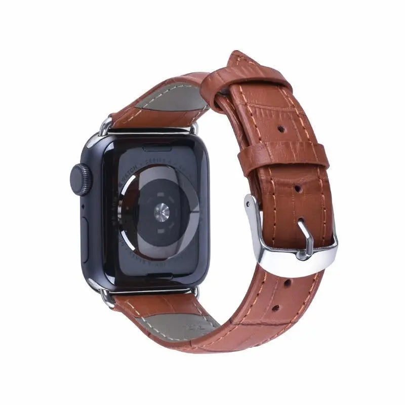 Pulseira de Couro para Apple Watch 38/40/42/44mm - Magia de Ofertas