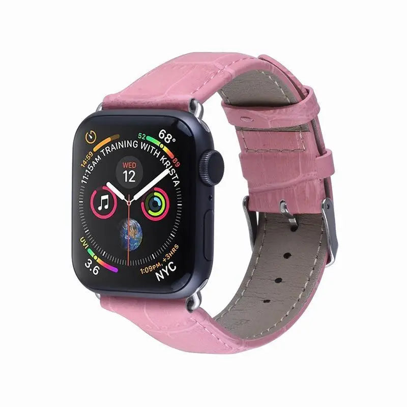 Pulseira de Couro para Apple Watch 38/40/42/44mm - Magia de Ofertas