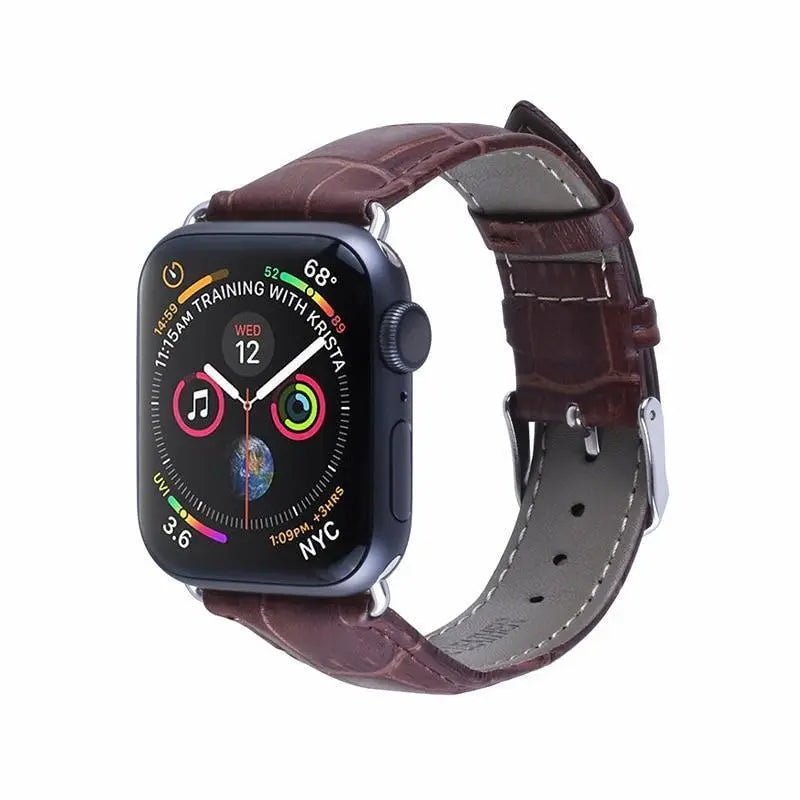 Pulseira de Couro para Apple Watch 38/40/42/44mm - Magia de Ofertas