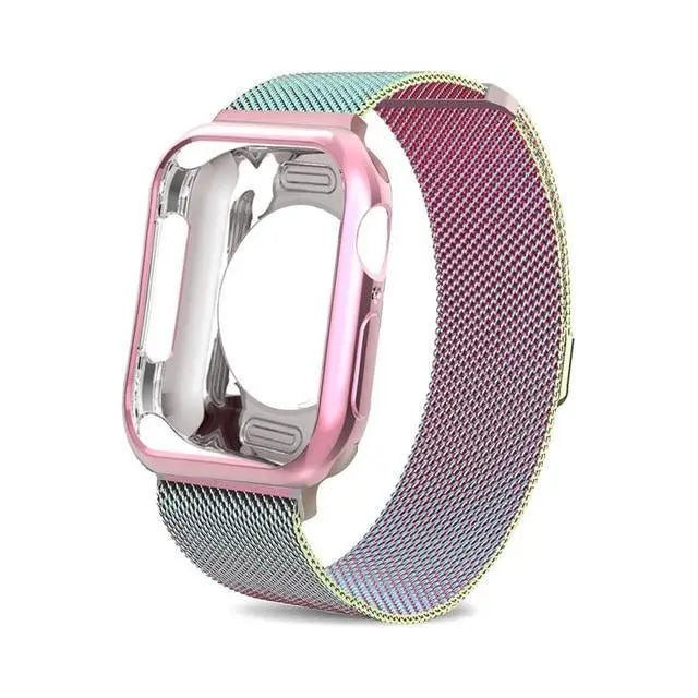 Pulseira com Case Milanese para Apple Watch 38/42mm - Magia de Ofertas