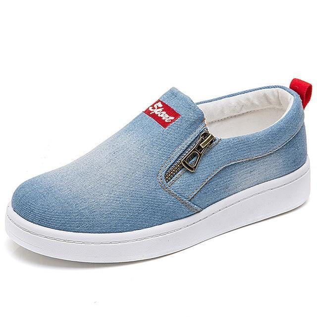 Tênis Casual Slip Denim - Magia de Ofertas