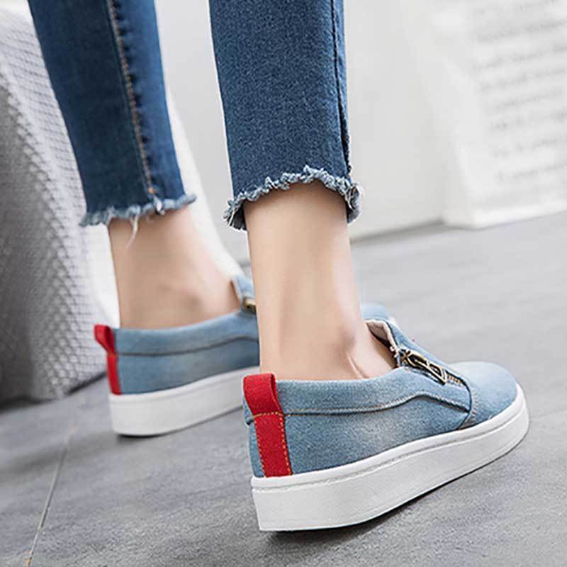 Tênis Casual Slip Denim - Magia de Ofertas