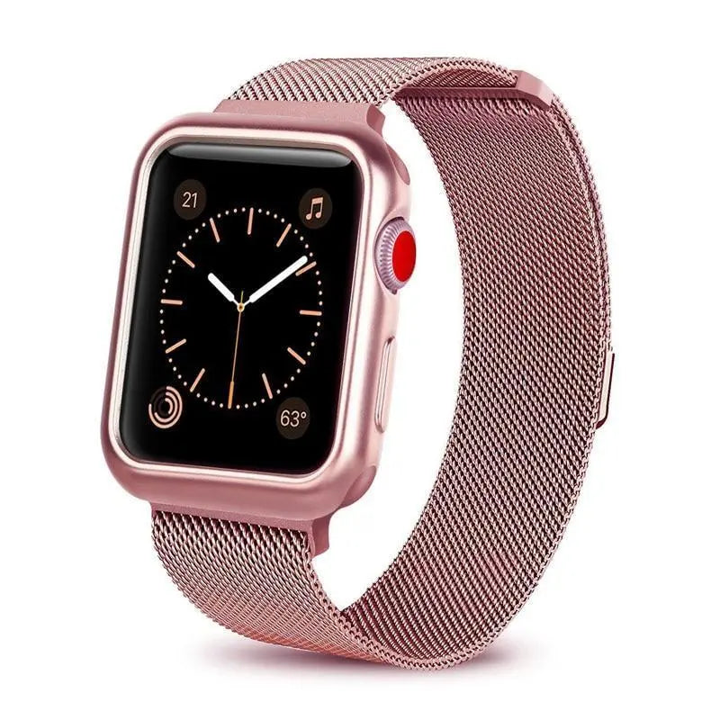 Pulseira com Case Milanese para Apple Watch 38/42mm - Magia de Ofertas