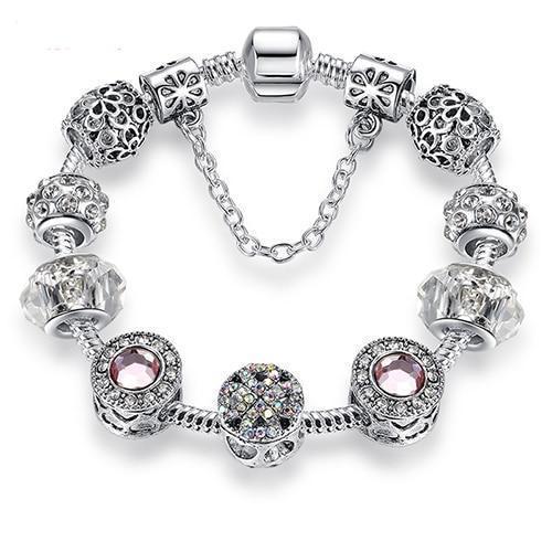 Pulseira com Berloque Crystal - Magia de Ofertas