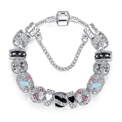 Pulseira com Berloque Crystal - Magia de Ofertas