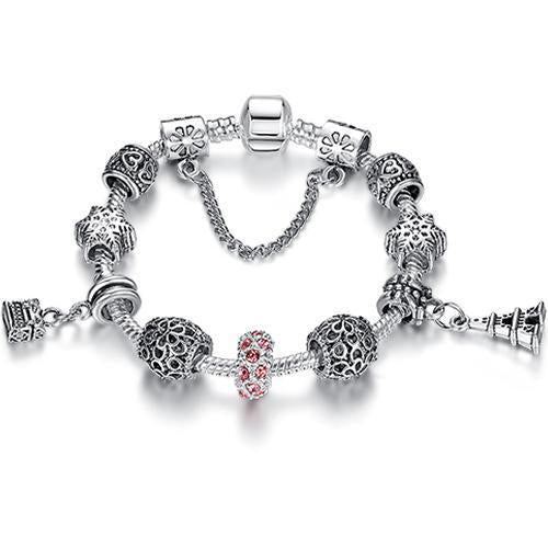 Pulseira com Berloque Crystal - Magia de Ofertas